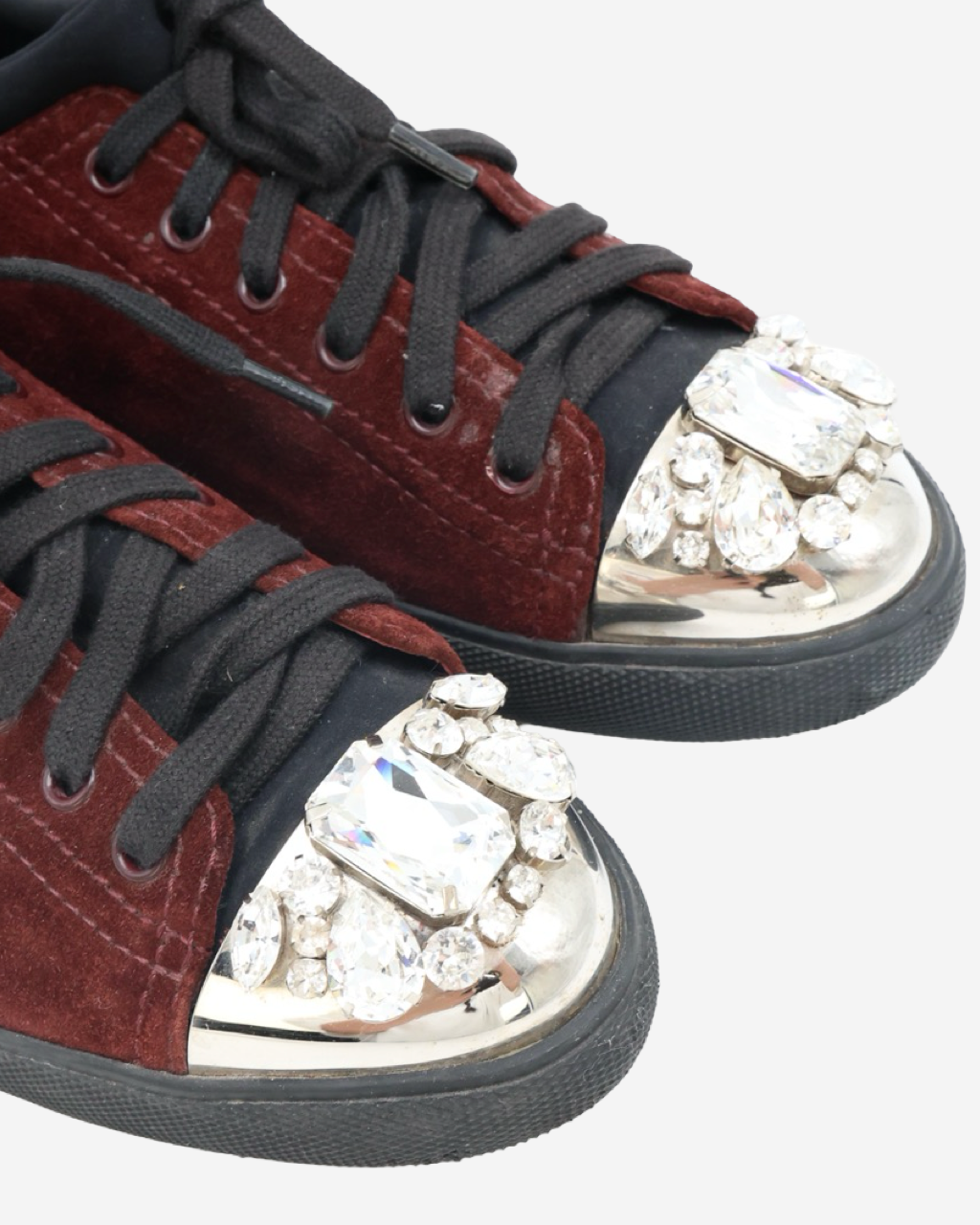 Miu Miu Crystal Sneakers 40 
