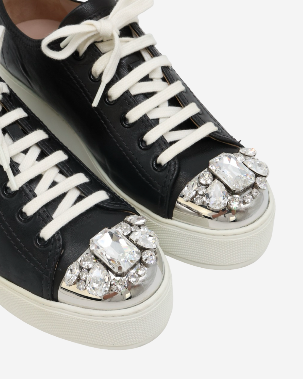 Miu Miu Crystal Sneakers 38.5 