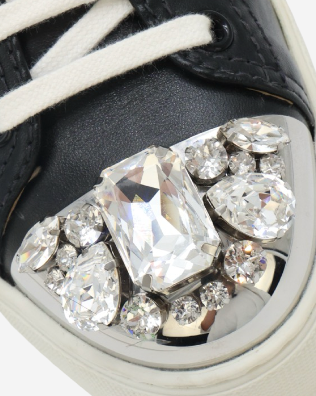 Miu Miu Crystal Sneakers 38.5 