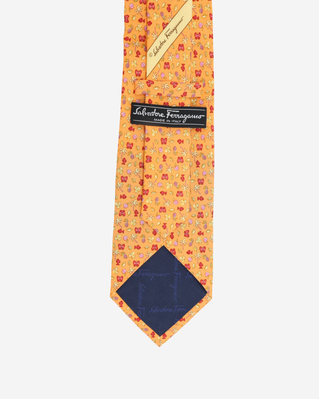 Corbata Ferragamo Mariposas y Peces
