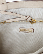 Bolso Miu Miu Madras Logo