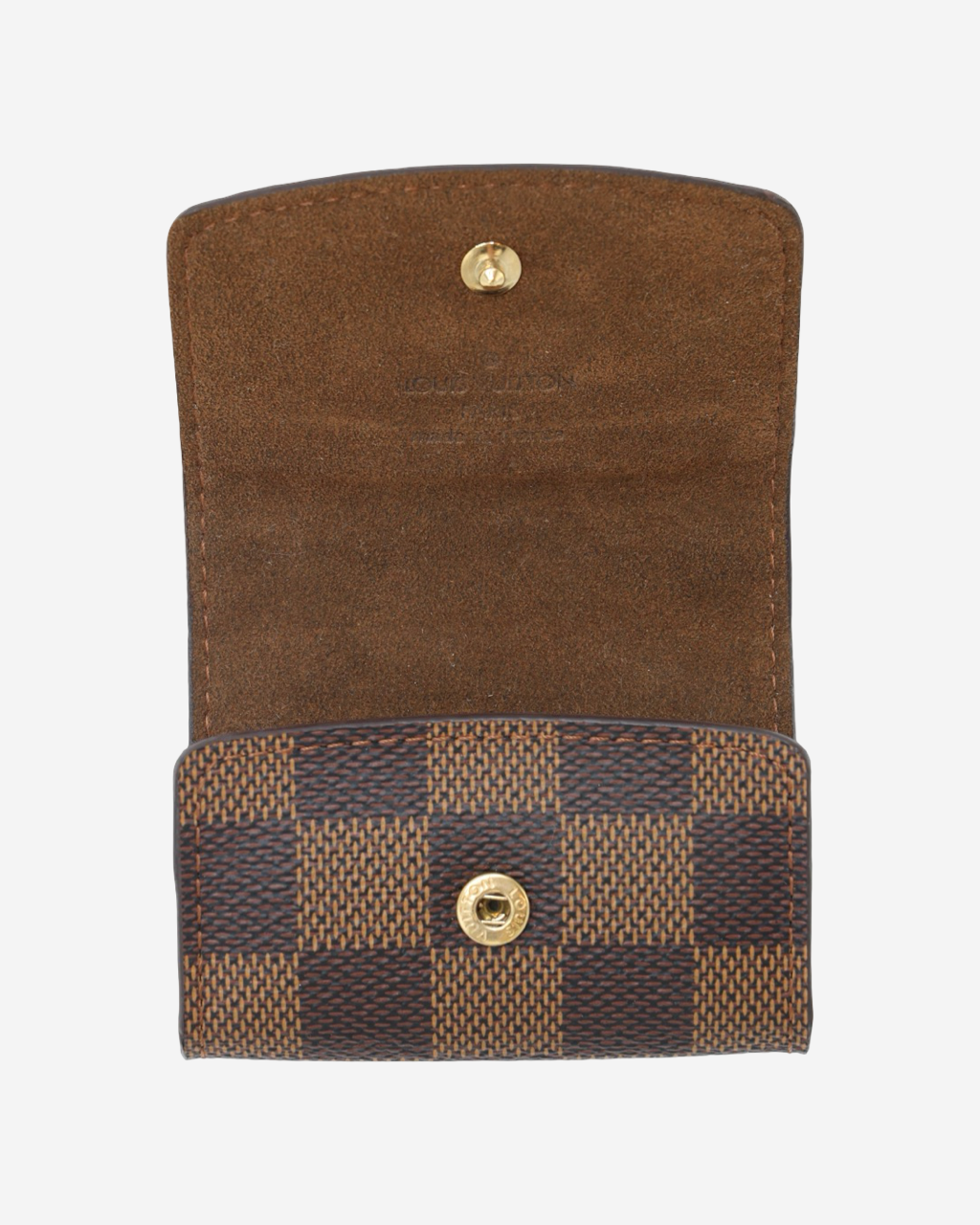 Porta Mancuernillas Louis Vuitton Damier Ebène
