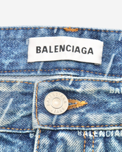 Falda Balenciaga Denim All Over Logo 38 IT