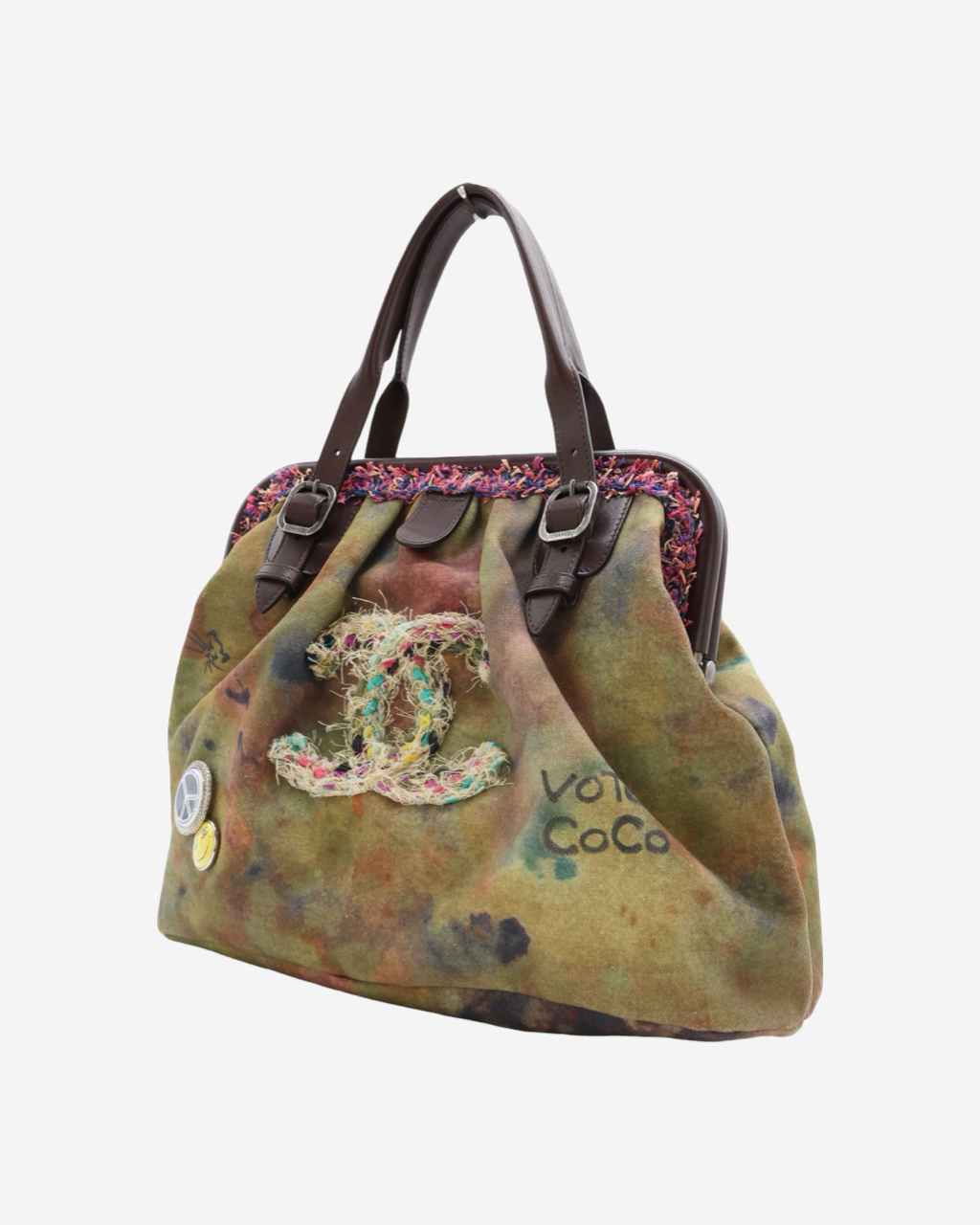 Chanel Graffiti On-The-Pavement Bowler Bag 2015