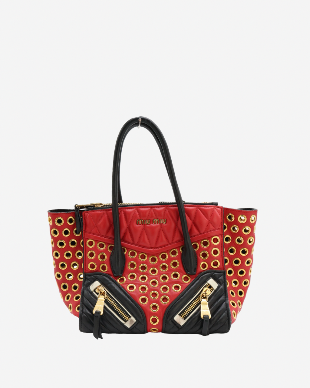 Miu Miu Grommet Biker Bag 2014