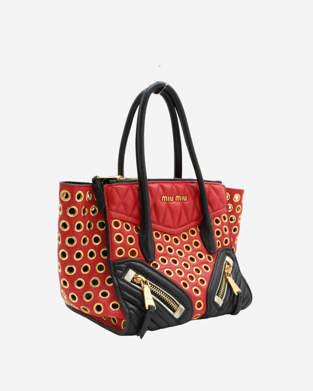 Miu Miu Grommet Biker Bag 2014