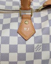 Bolso Louis Vuitton Speedy 30 Damier Azur 2015