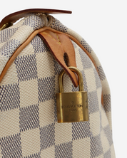 Bolso Louis Vuitton Speedy 30 Damier Azur 2015
