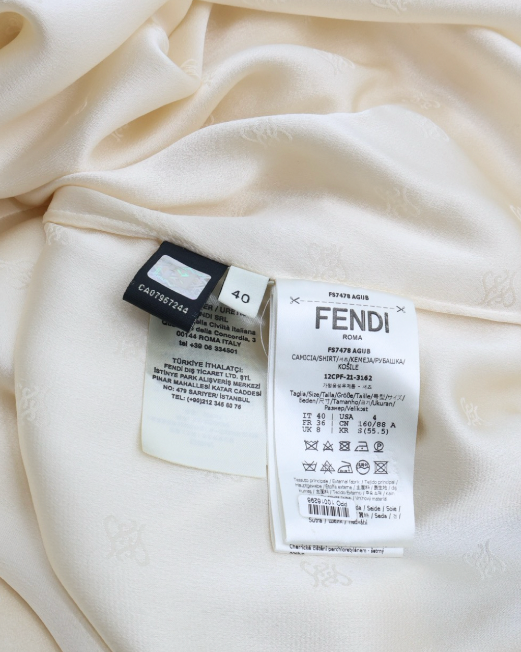 Camisa Fendi FF 40 IT