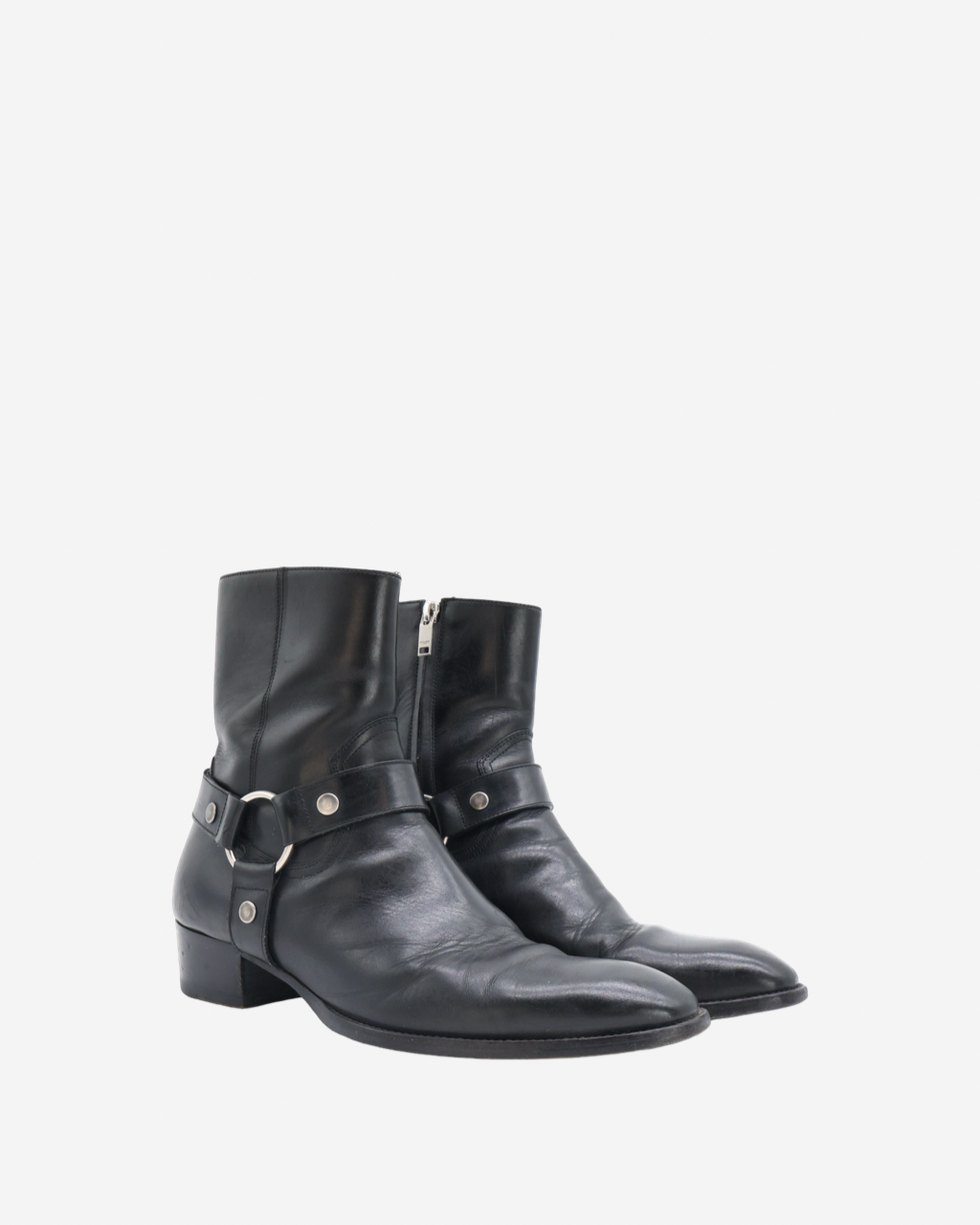 Saint Laurent Wyatt Harness Ankle Boots 41