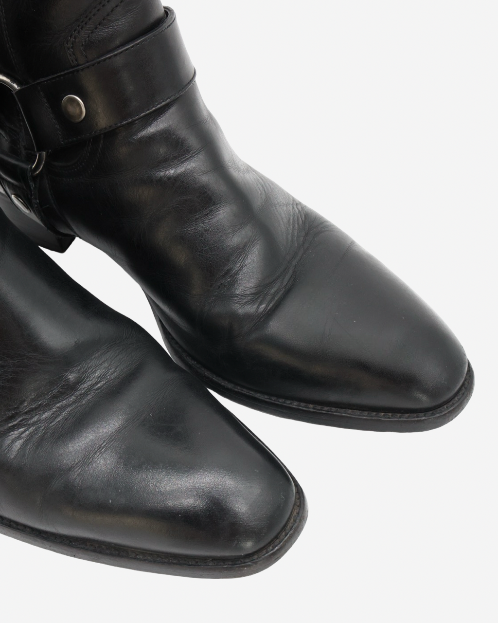 Saint Laurent Wyatt Harness Ankle Boots 41
