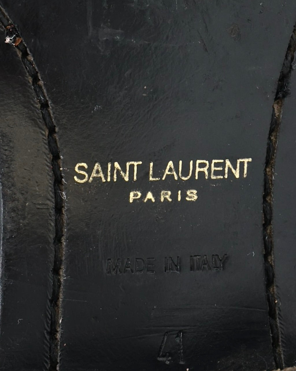 Saint Laurent Wyatt Harness Ankle Boots 41