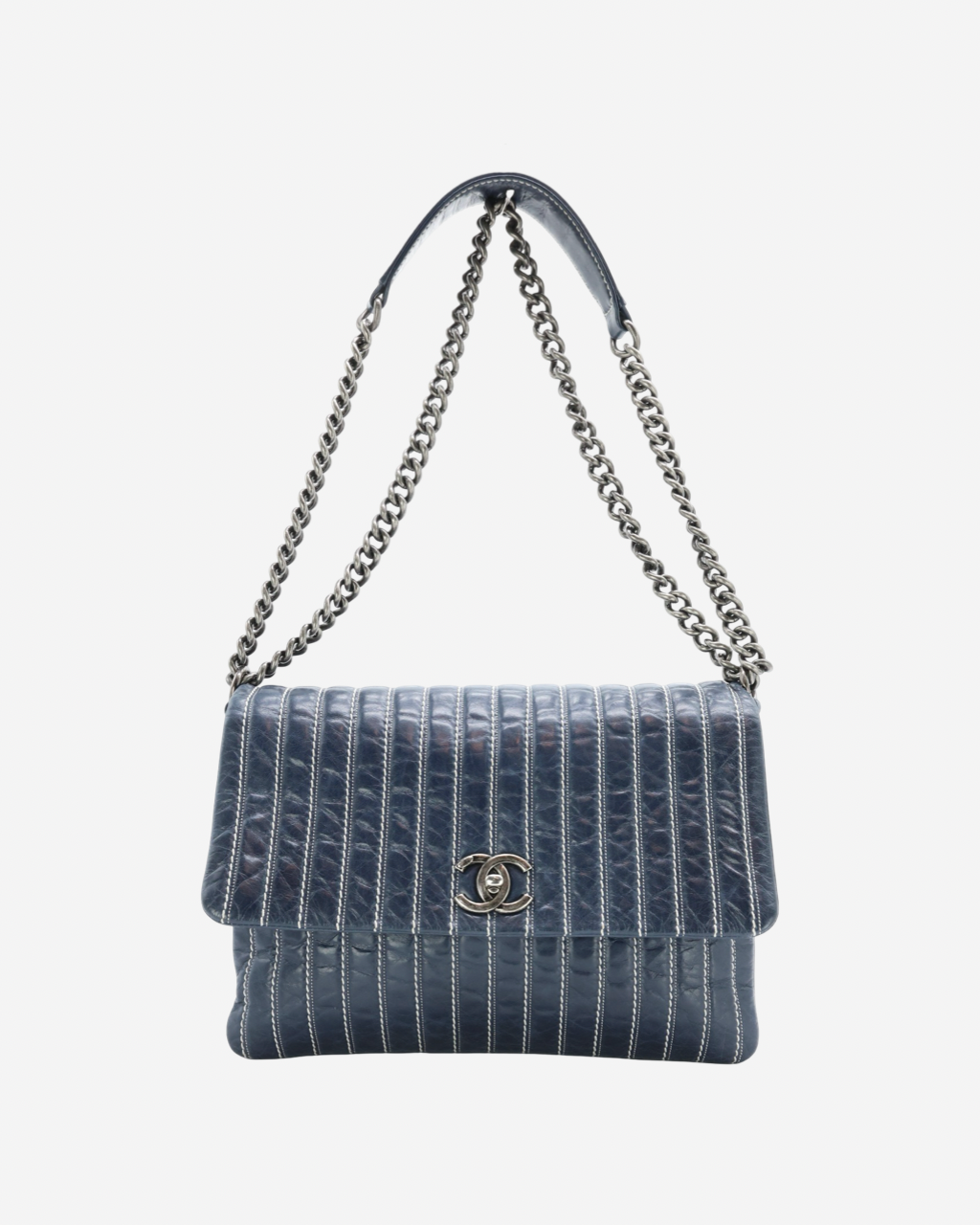 Bolso Chanel Quilted Lambskin Stitched Single Flap 2014 - 2015
