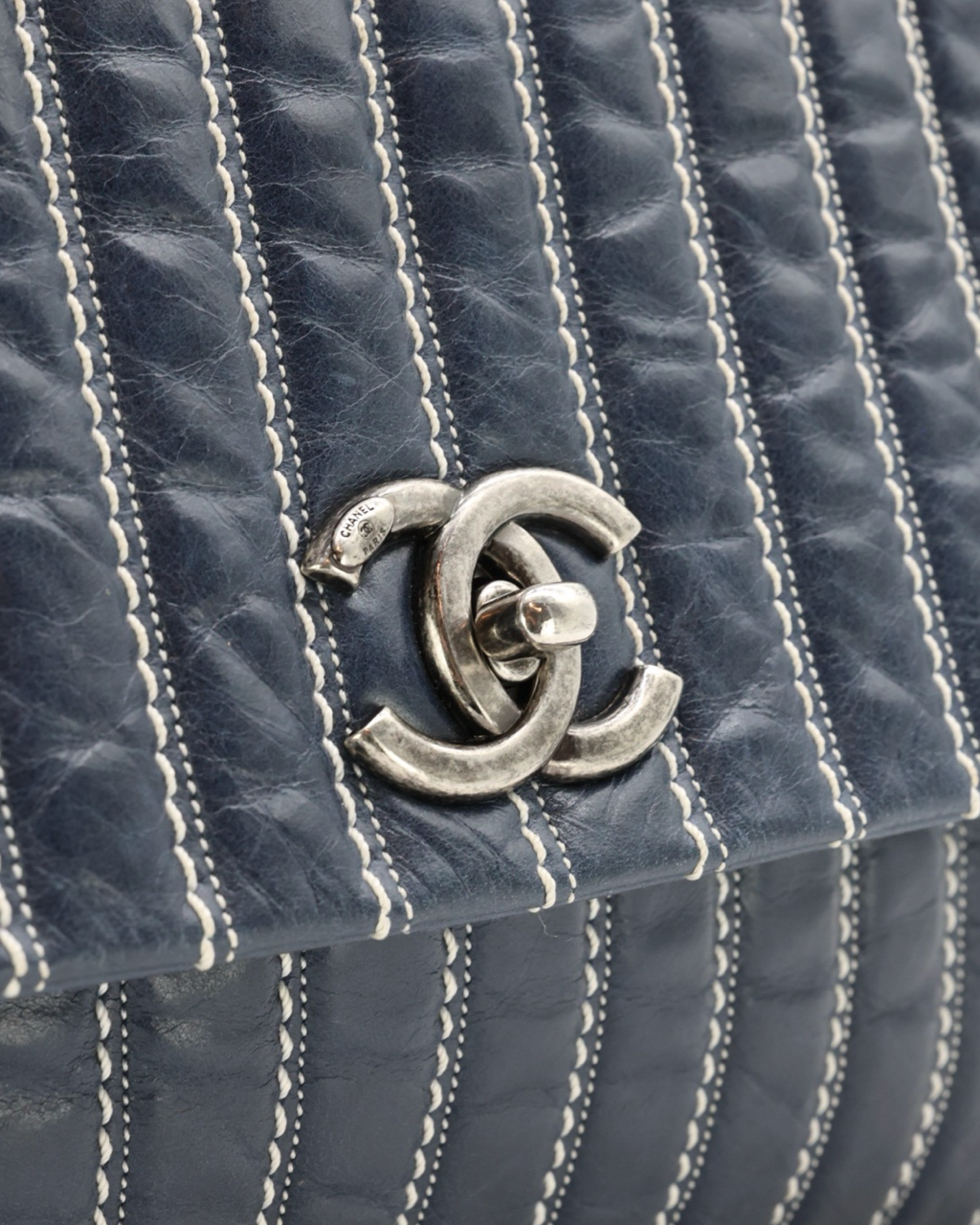 Bolso Chanel Quilted Lambskin Stitched Single Flap 2014 - 2015
