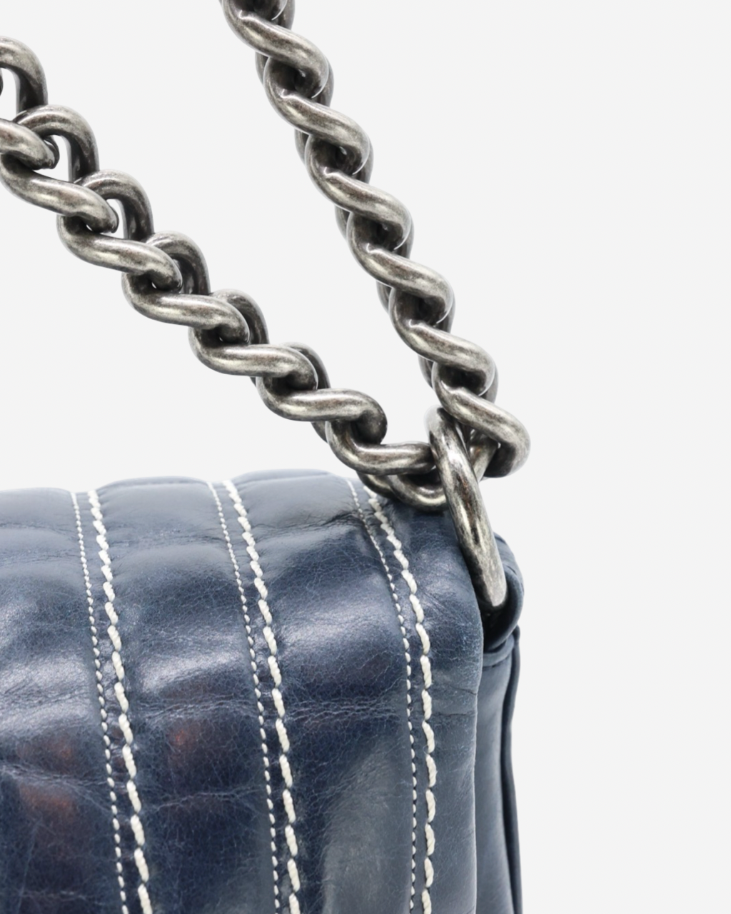 Bolso Chanel Quilted Lambskin Stitched Single Flap 2014 - 2015