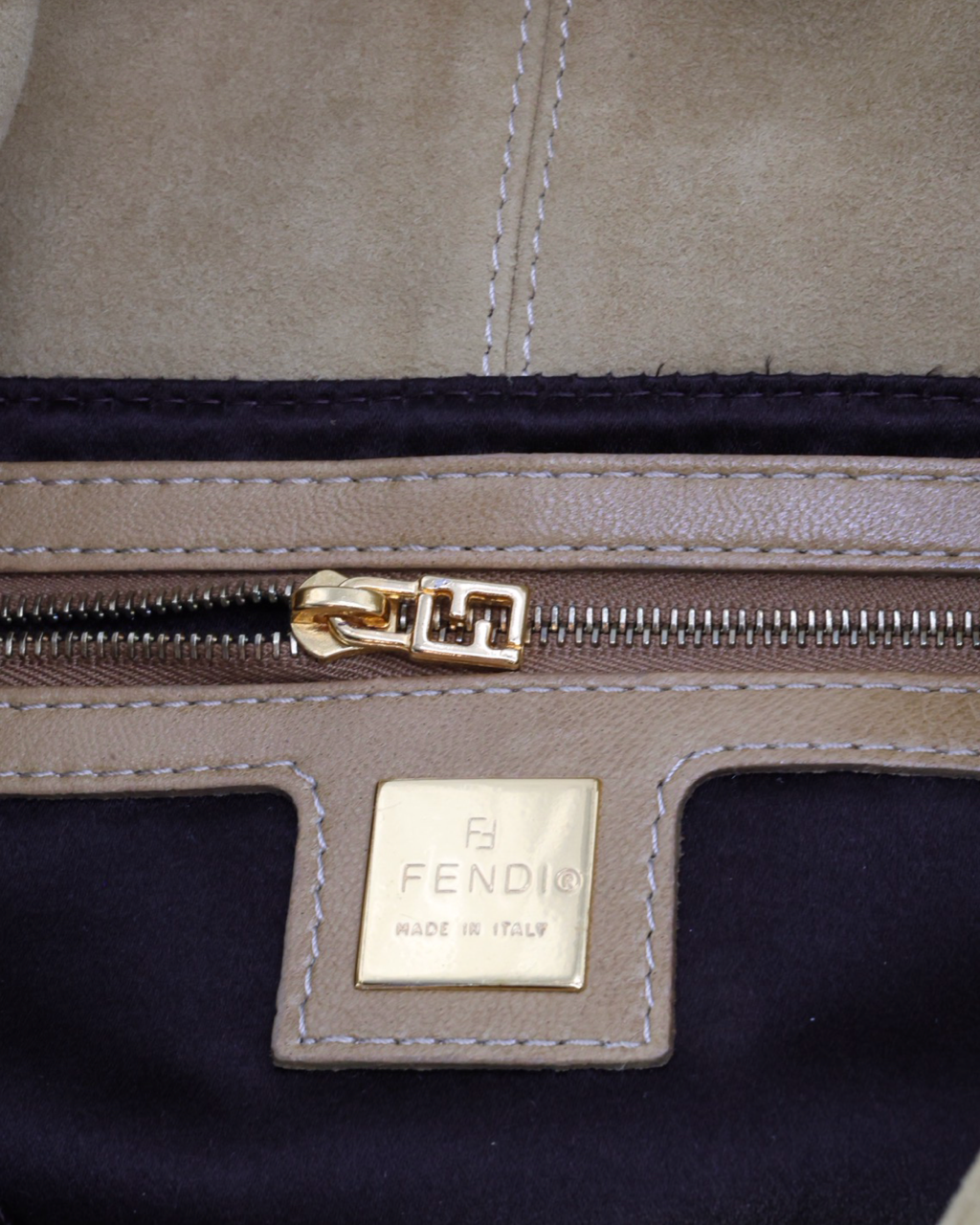 Fendi Baguette Suede Bag