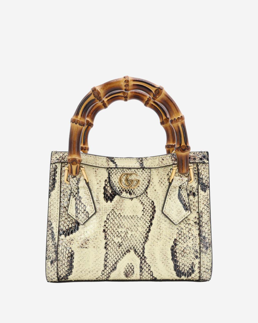 Gucci Diana Mini Python Bamboo Bag