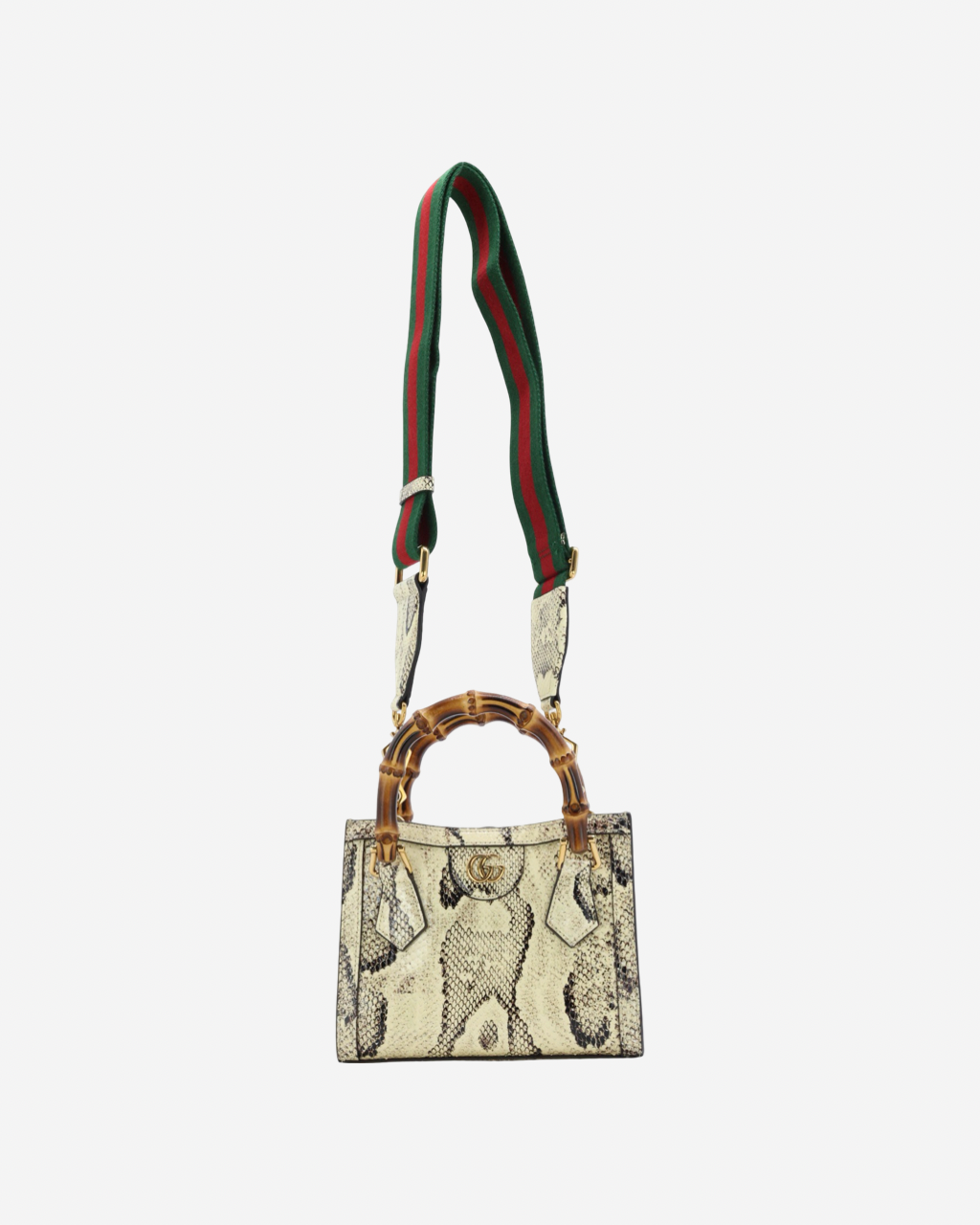Gucci Diana Mini Python Bamboo Bag