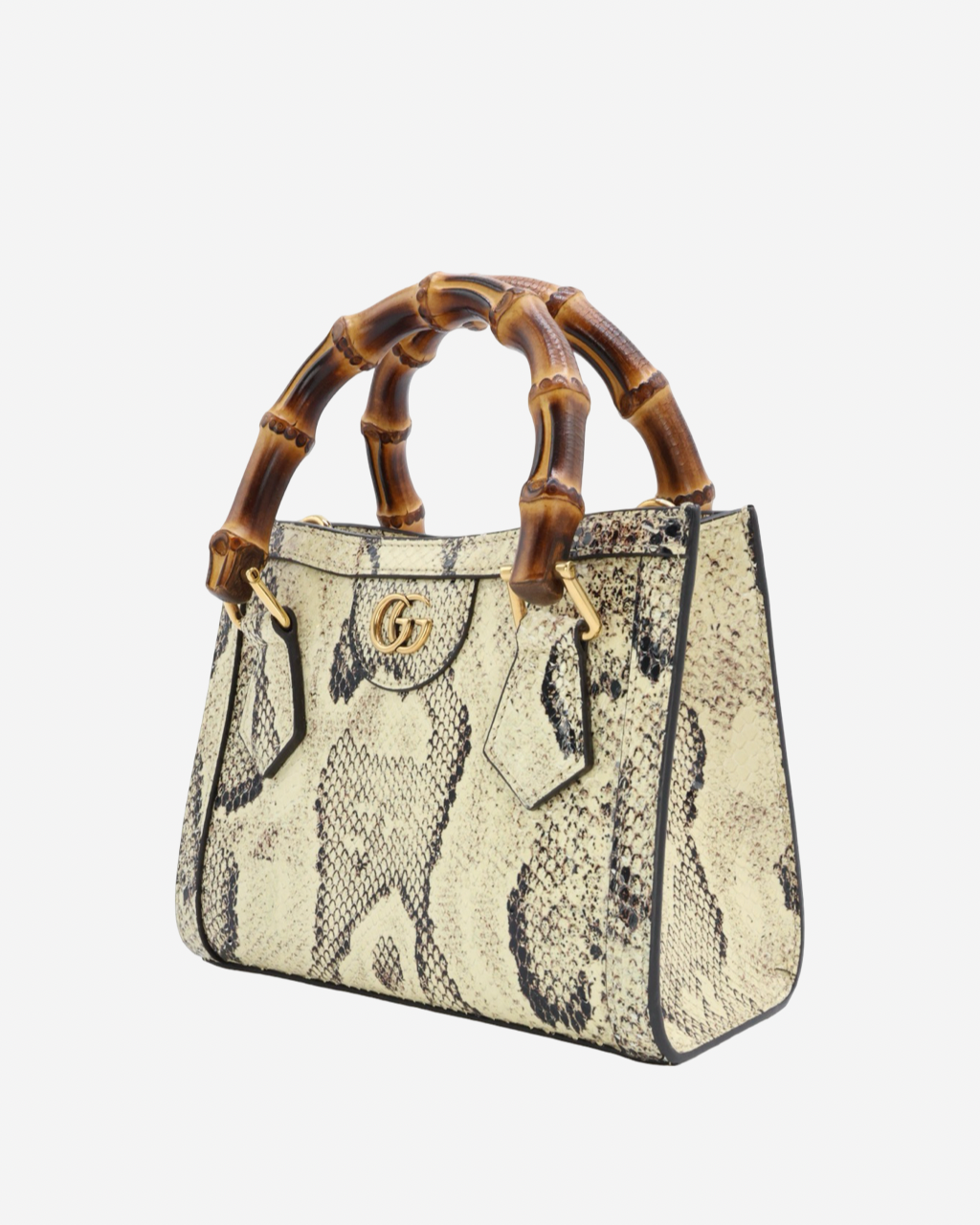 Gucci Diana Mini Python Bamboo Bag