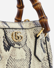 Gucci Diana Mini Python Bamboo Bag
