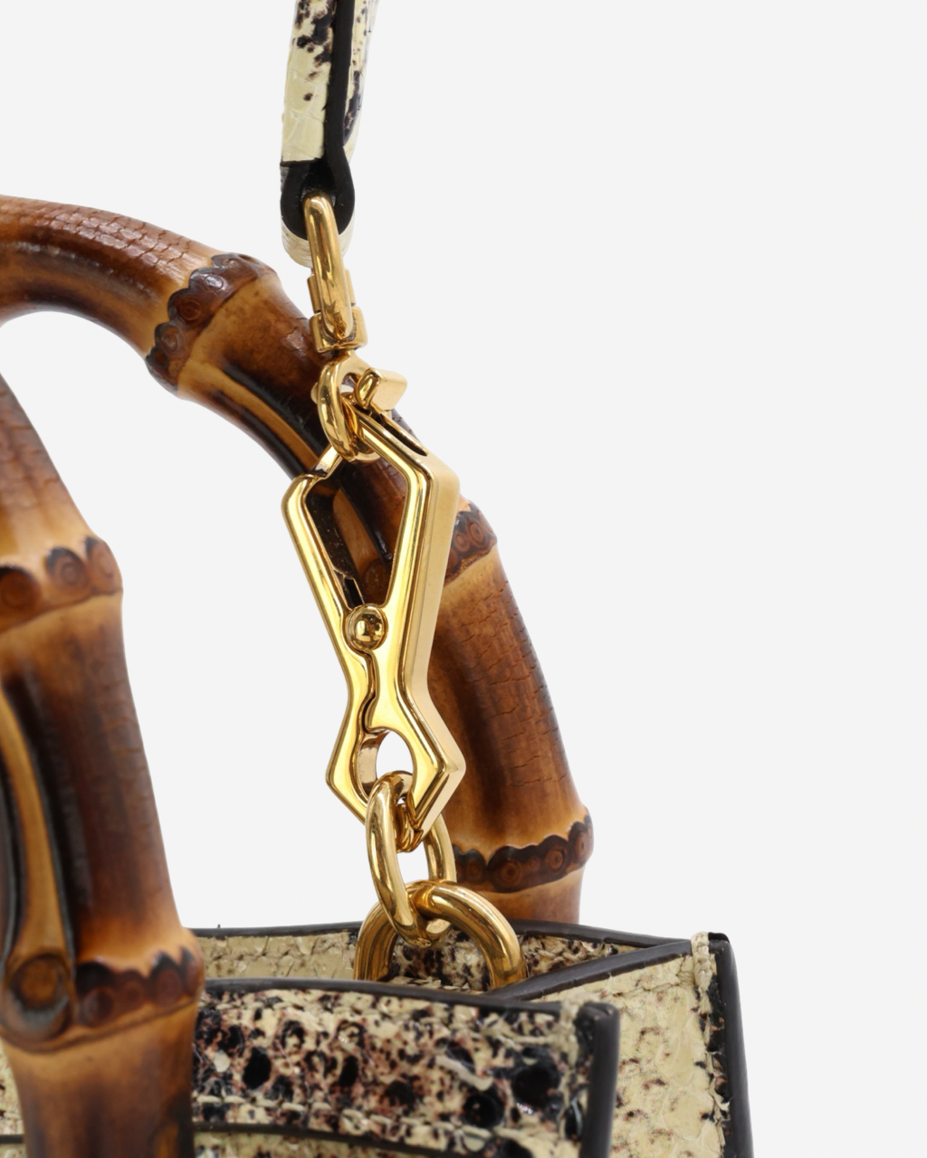 Gucci Diana Mini Python Bamboo Bag