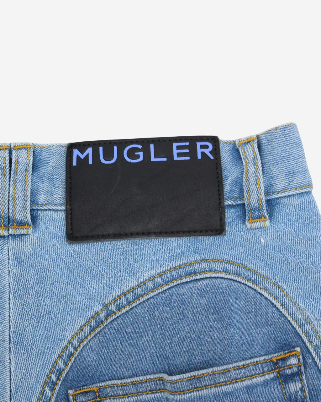 Mugler Denim Shorts 36 IT