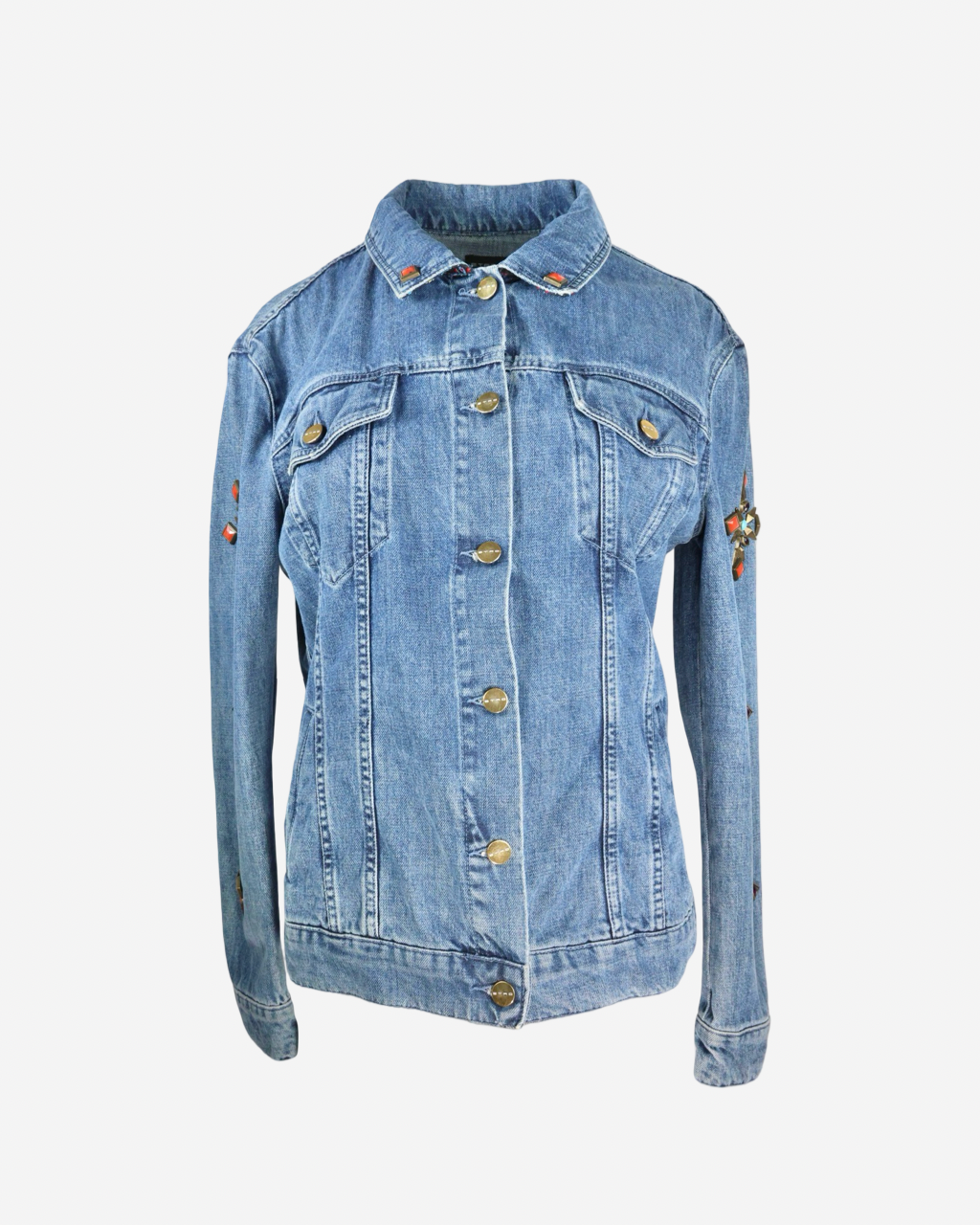 Etro Patchwork Denim Jacket 44 IT