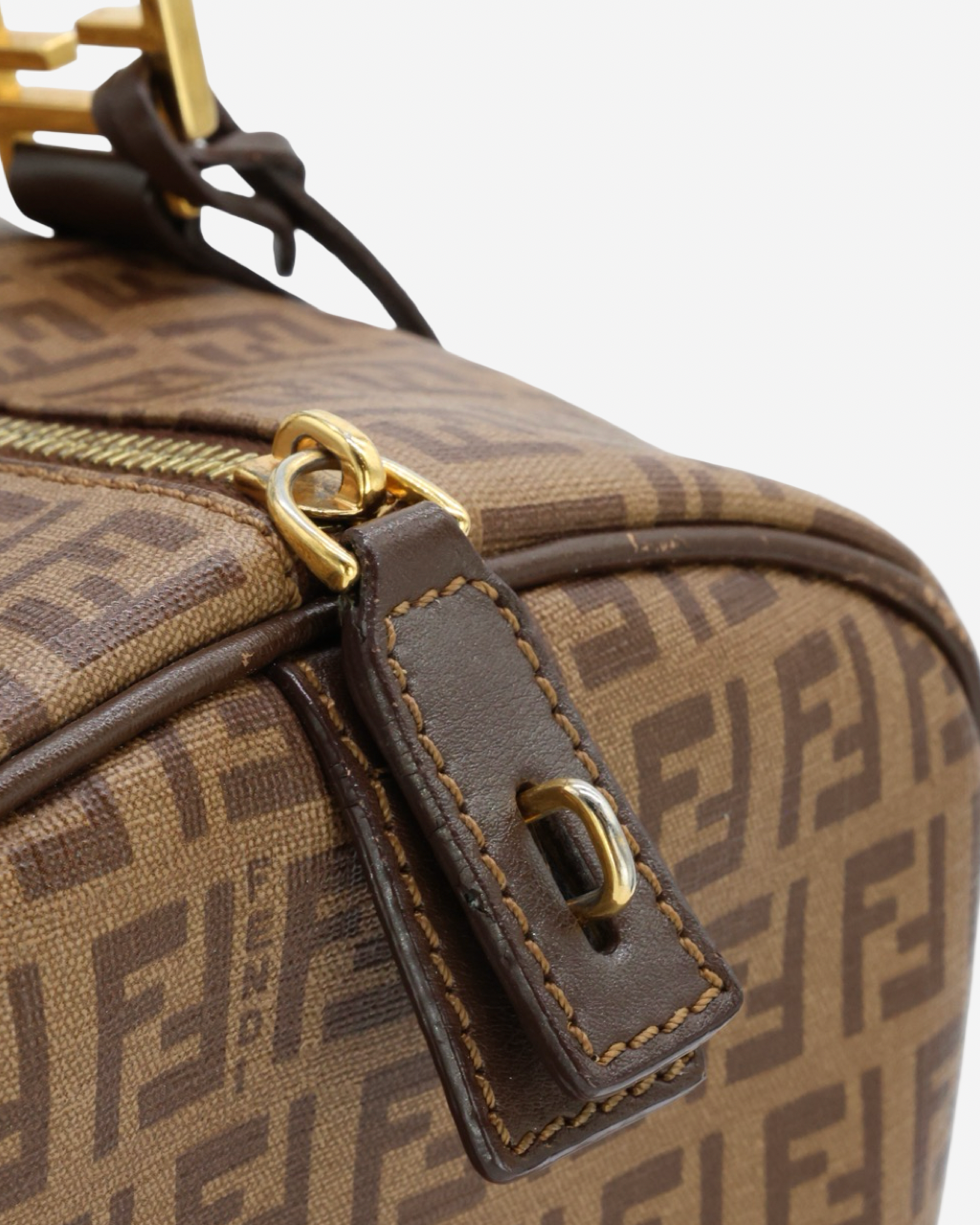 Fendi Zucchino Boston Bag