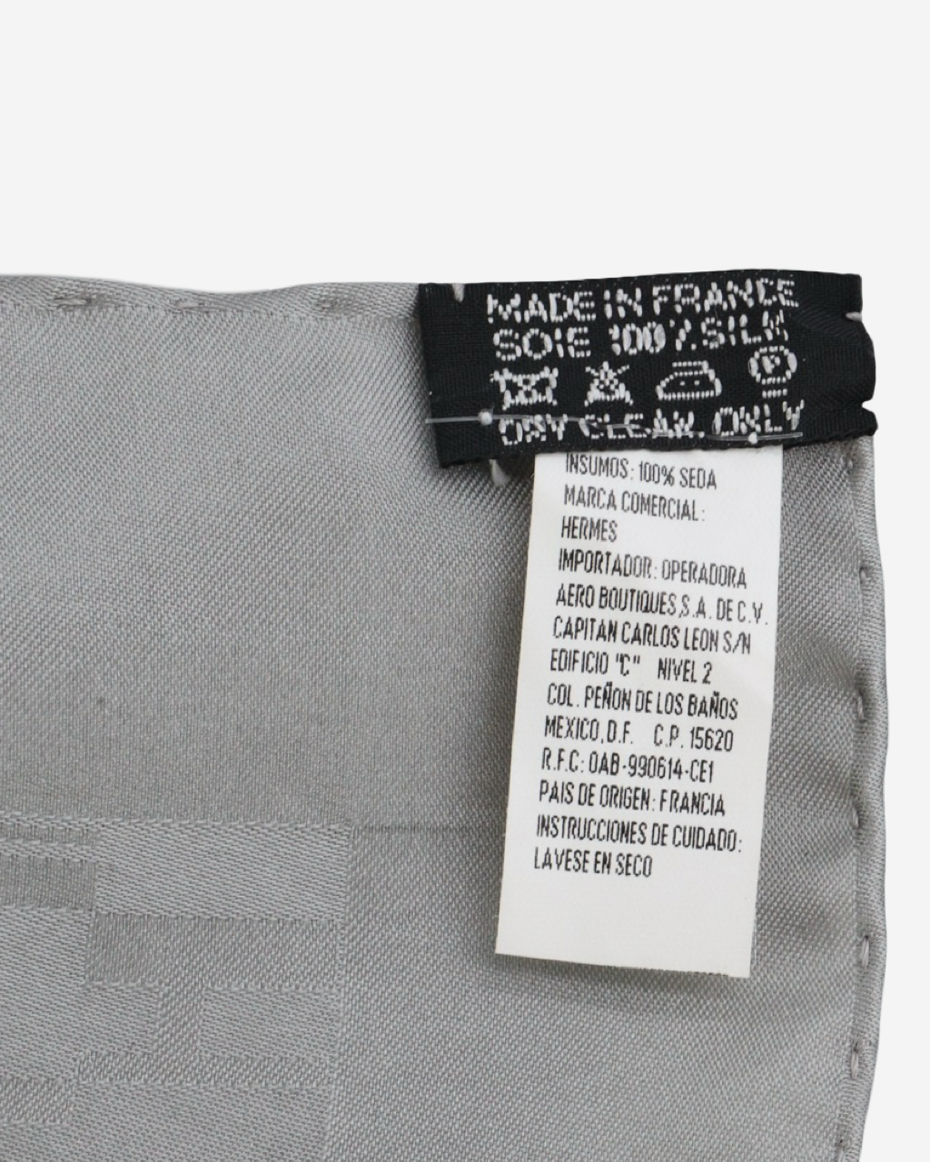 Pañuelo Hermès Grand H Pearl