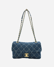 Chanel Denim Single Flap Bag 2019