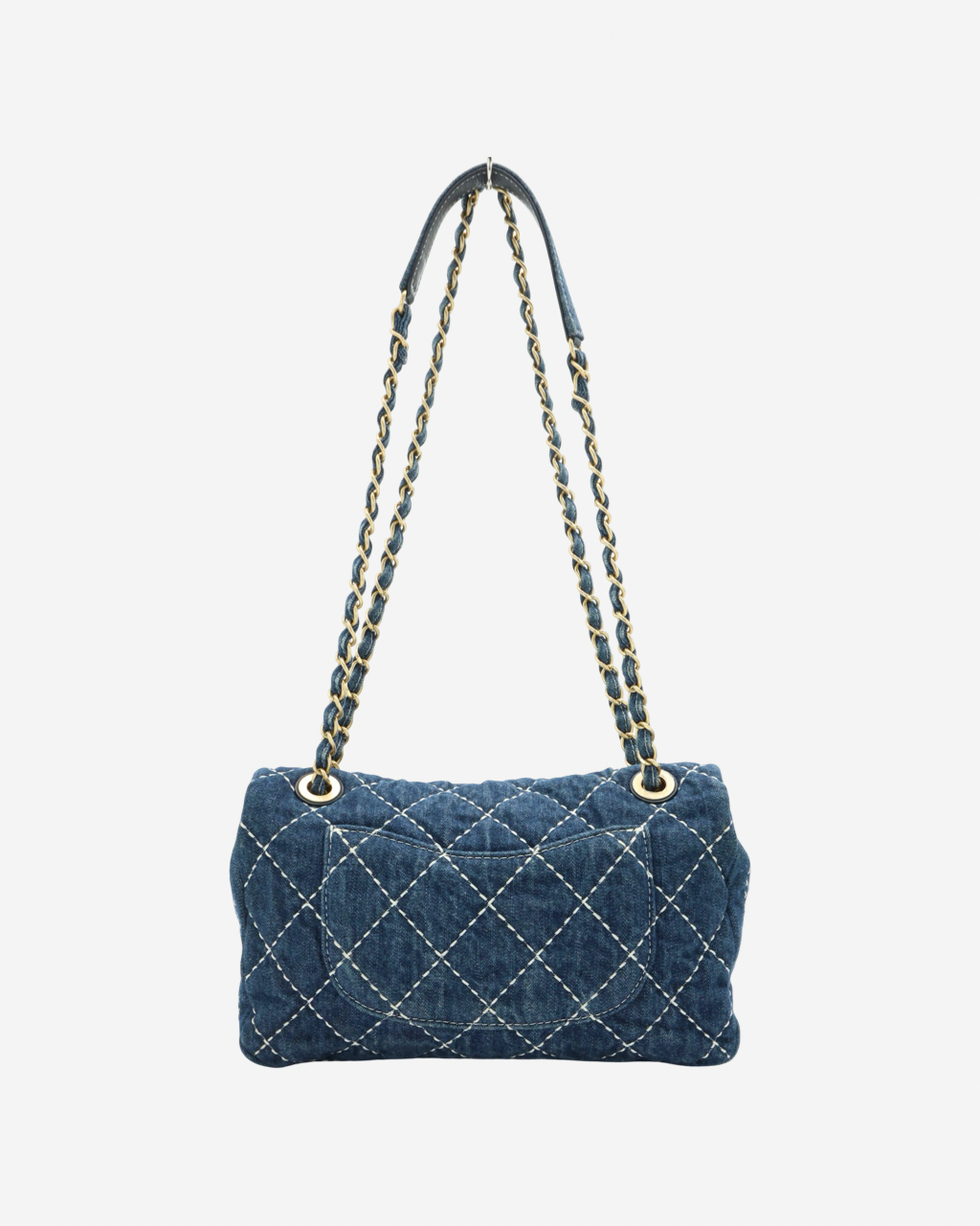 Chanel Denim Single Flap Bag 2019
