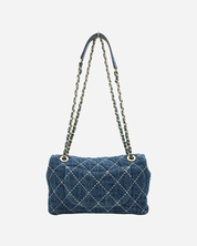 Chanel Denim Single Flap Bag 2019