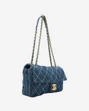 Chanel Denim Single Flap Bag 2019