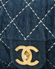 Chanel Denim Single Flap Bag 2019