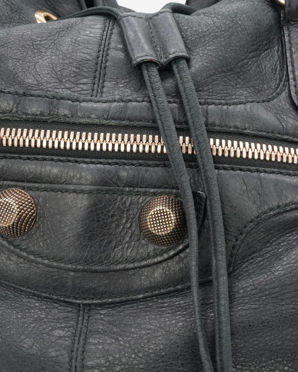 Balenciaga Giant Pompon Motocross Bag