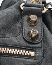Balenciaga Giant Pompon Motocross Bag