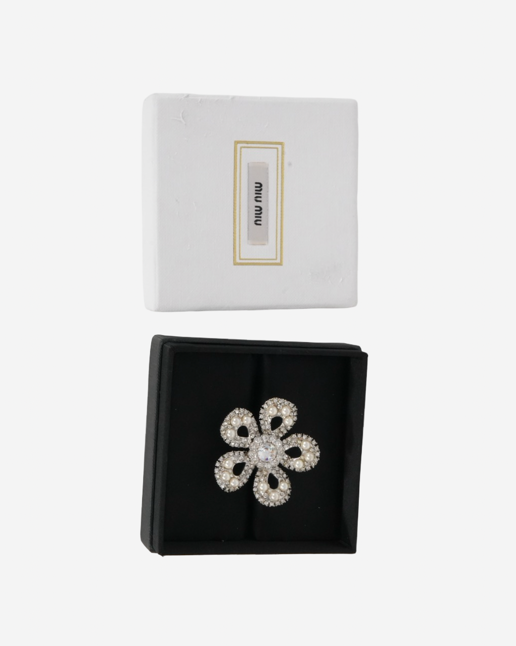 Anillo Miu Miu Crystal Flower