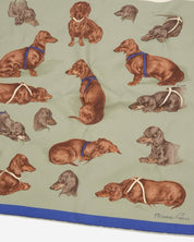 Hermès Les Bassets Silk Scarf
