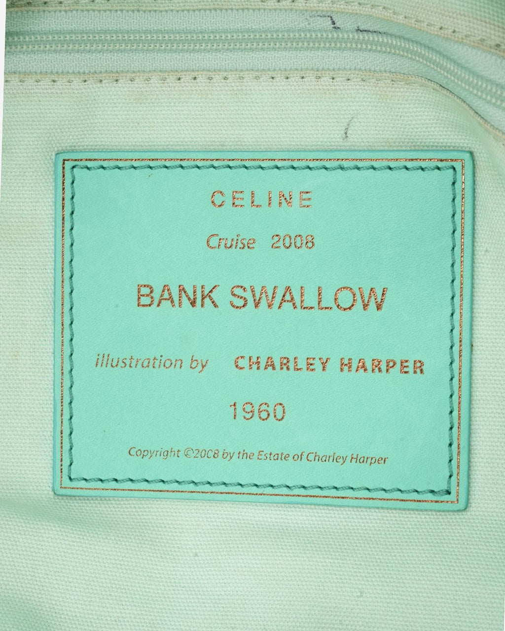 Celine x Charley Harper Bank Swallow Bag 2008