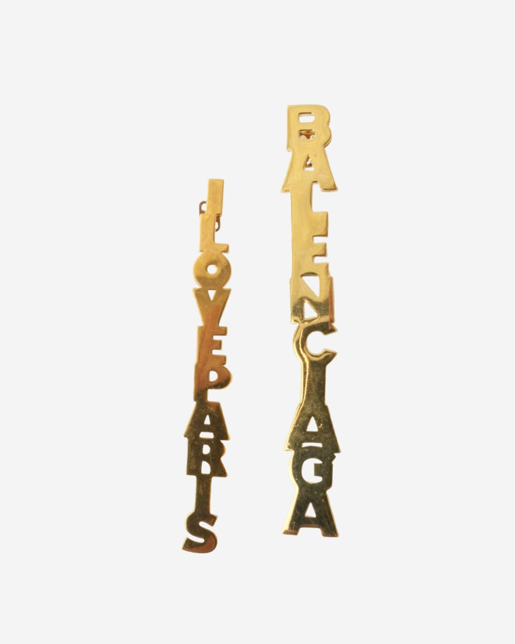 Aretes Balenciaga Mismatched