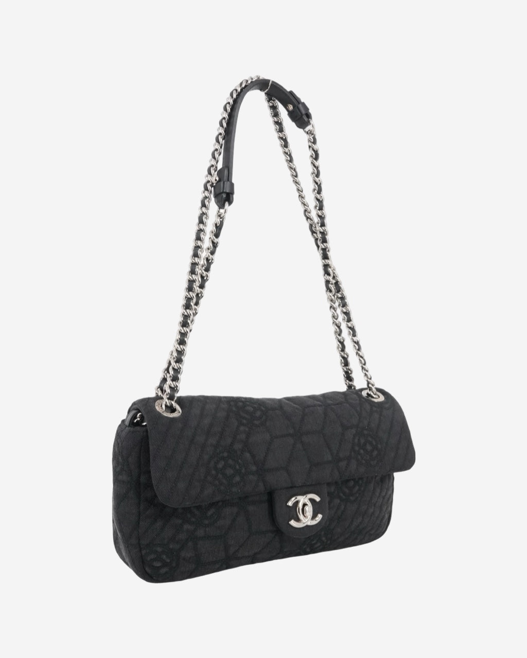 Bolso Chanel Camellia Denim Flap Bag 2012