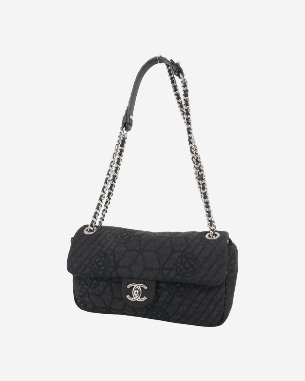 Bolso Chanel Camellia Denim Flap Bag 2012