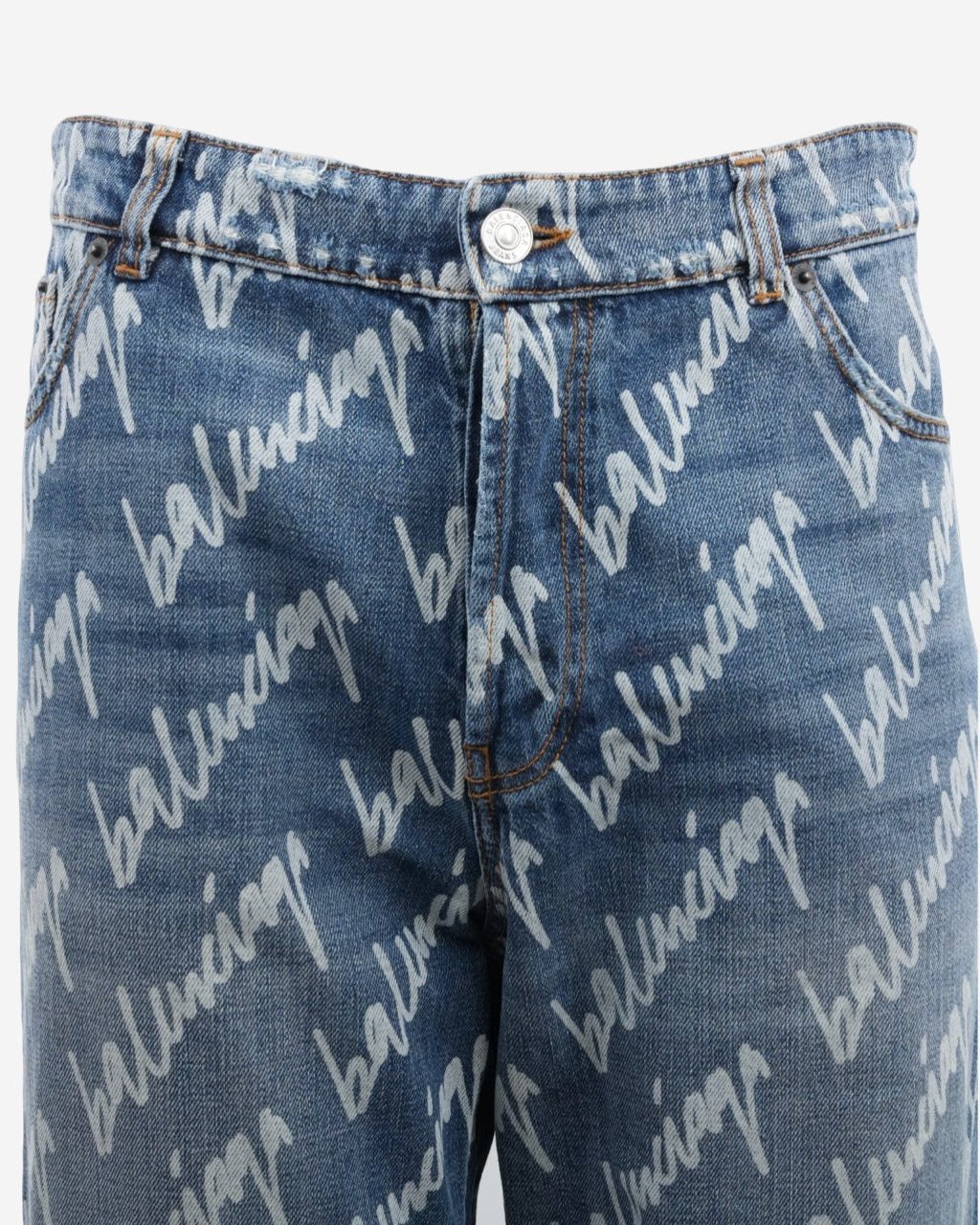 Jeans Balenciaga Logo All Over S
