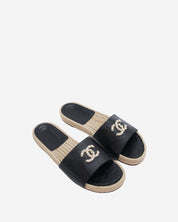 Sandalias Chanel CC Pearl 38