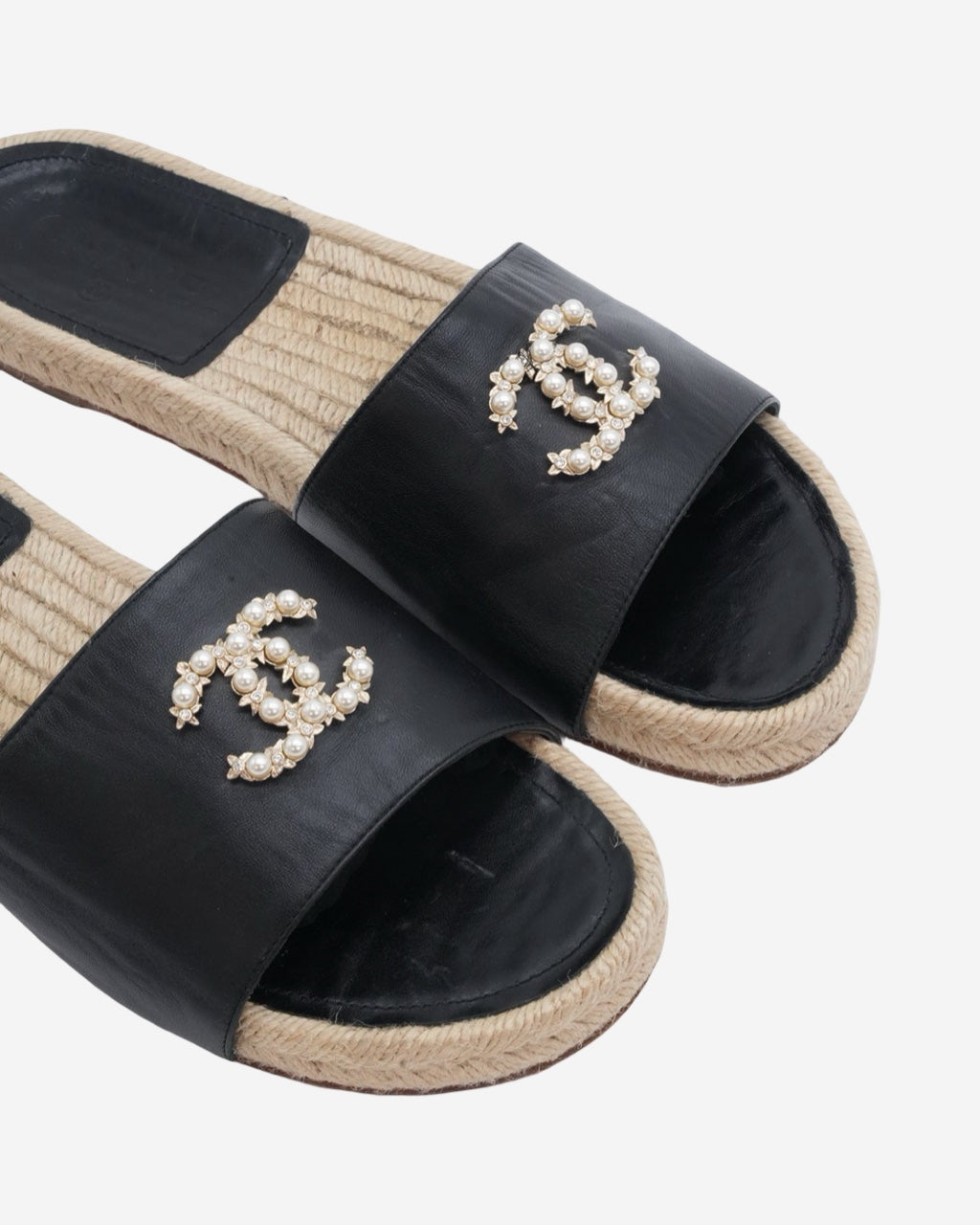Sandalias Chanel CC Pearl 38