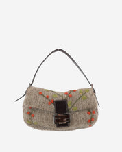 Fendi Baguette Wool Floral 1999 Bag