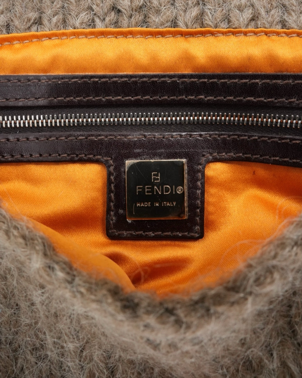 Fendi Baguette Wool Floral 1999 Bag