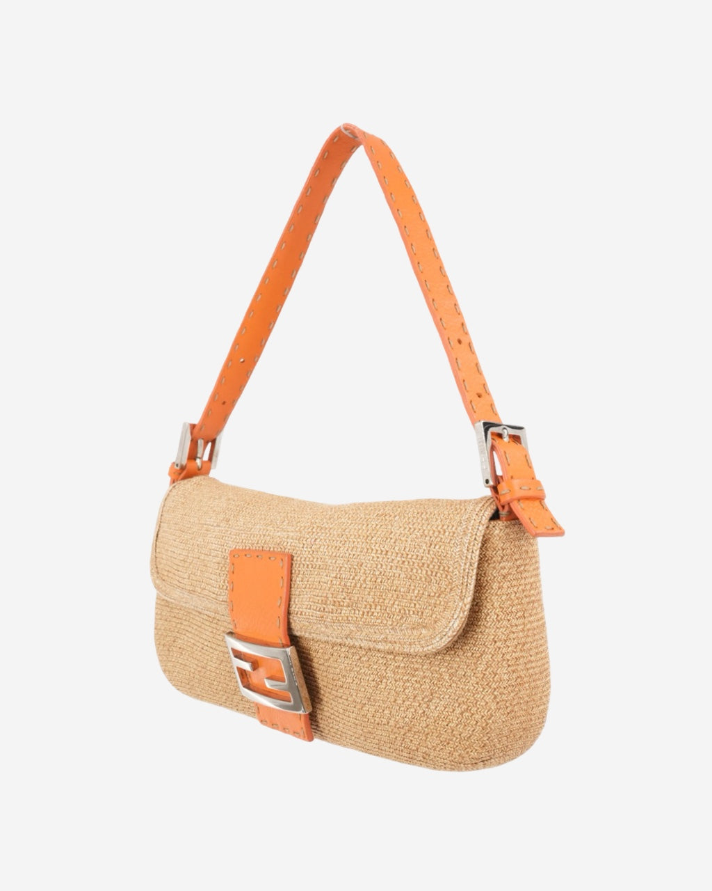 Bolso Fendi Baguette Selleria Raffia
