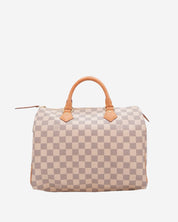 Louis Vuitton Speedy 30 Damier Azur Bag 2015