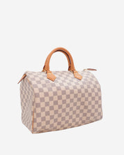 Louis Vuitton Speedy 30 Damier Azur Bag 2015